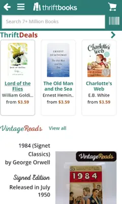 ThriftBooks New & Used Books android App screenshot 1